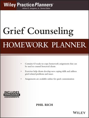 cover image of Grief Counseling Homework Planner